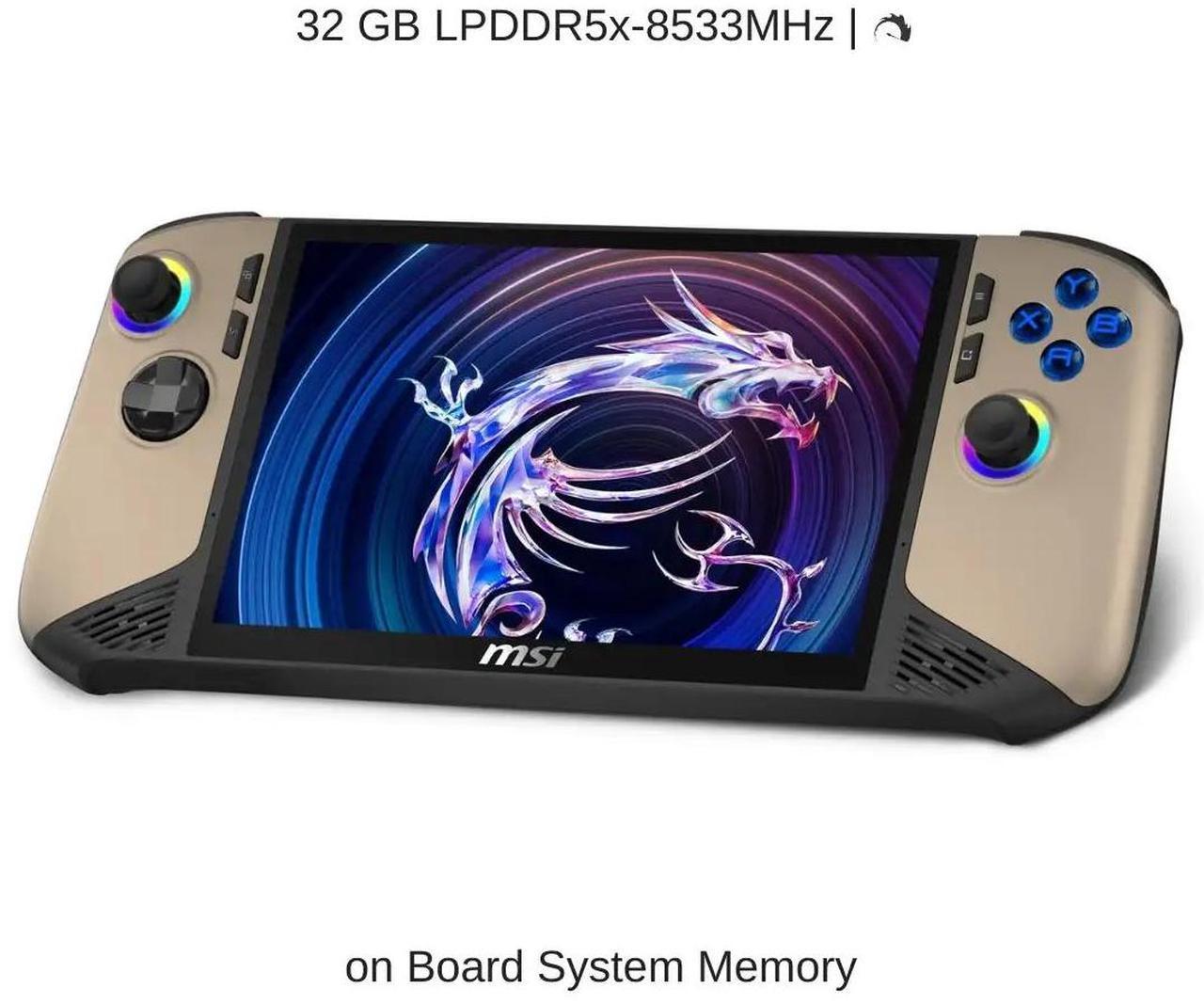 Alt view image 3 of 6 - [2024] HIDevolution MSI Claw 8 AI+ A2VM 8" FHD 120Hz, 2.2 GHz Ultra 7-258V, Arc Graphics, 32 GB LPDDR5x RAM, 2 TB PCIe SSD, Windows 11 Pro