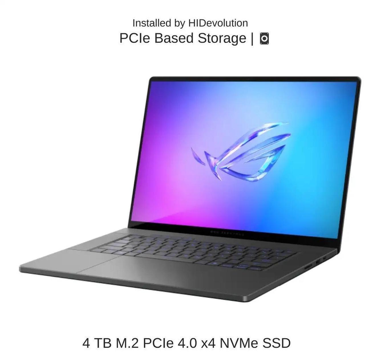 Alt view image 5 of 7 - [2025] HIDevolution ASUS ROG Zephyrus G16 GU605CW [Grey] 16" WQXGA 240Hz OLED, 2.7 GHz Ultra 9-285H, RTX 5080, 32 GB LPDDR5X RAM, 4 TB PCIe SSD, Windows 11 Pro