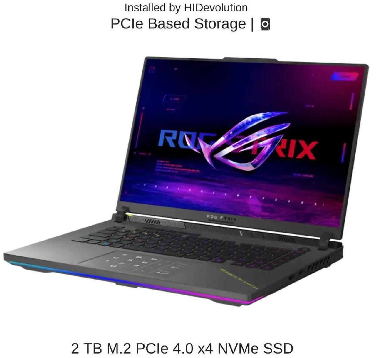 Alt view image 5 of 7 - [2025] HIDevolution ASUS ROG Strix G16 G614PR 16" FHD+ 165Hz IPS-Level, 2.4 GHz Ryzen 9 8940HX, RTX 5070TI, 64 GB DDR5 RAM, 2 TB PCIe SSD, Windows 11 Home