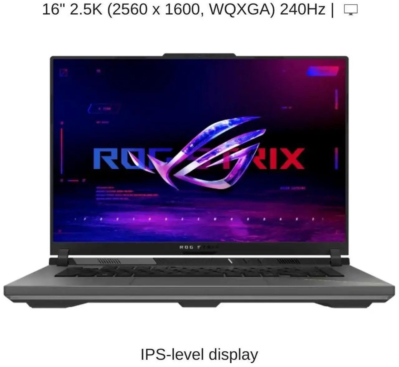 Alt view image 6 of 7 - [2025] HIDevolution ASUS ROG Strix G16 G614FP 16" WQXGA 240Hz IPS-Level, 2.5 GHz Ryzen 9 9955HX, RTX 5070, 96 GB DDR5 RAM, 8 TB PCIe SSD, Windows 11 Pro