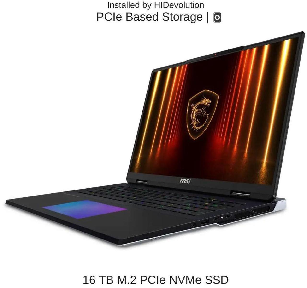 Alt view image 5 of 7 - [2025] HIDevolution MSI Titan 18 HX AI A2XWJG 18" UHD+ 120Hz Mini LED, 2.1 GHz Ultra 9-285HX , RTX 5090, 128 GB DDR5 RAM, 16 TB PCIe SSD, Windows 11 Pro