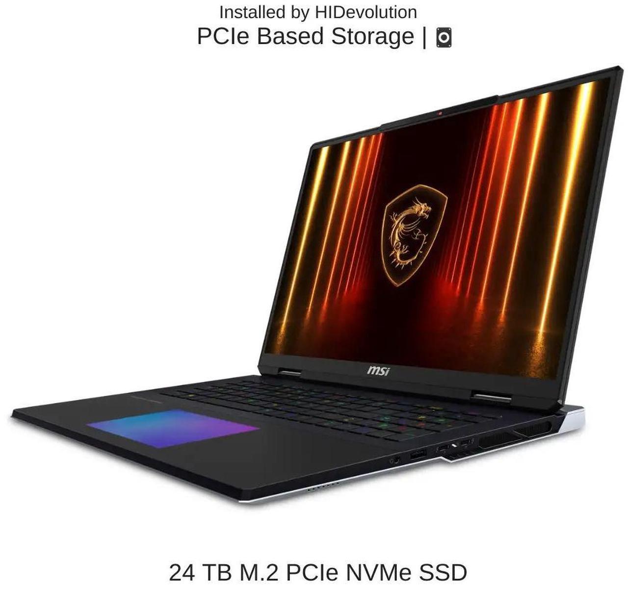 Alt view image 5 of 7 - [2025] HIDevolution MSI Titan 18 HX AI A2XWJG 18" UHD+ 120Hz Mini LED, 2.1 GHz Ultra 9-285HX , RTX 5090, 96 GB DDR5 RAM, 24 TB PCIe SSD, Windows 11 Pro