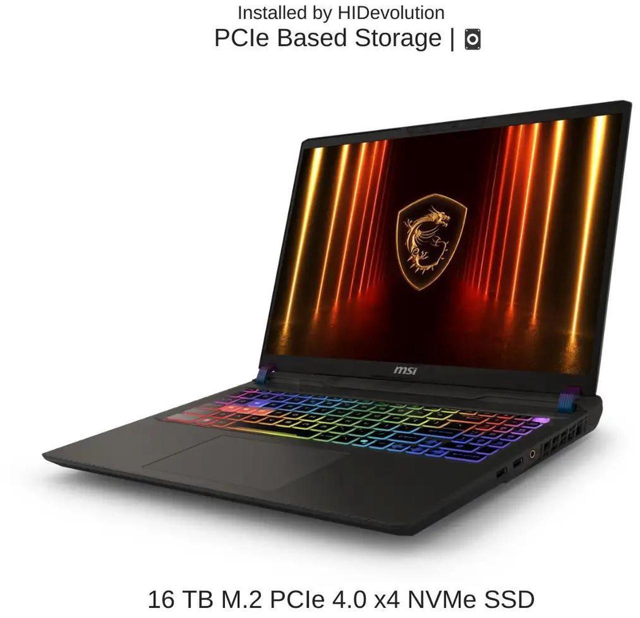 Alt view image 5 of 7 - [2025] HIDevolution MSI Vector 16 HX AI A2XWIG 16" QHD+ 240Hz, 2.1 GHz Ultra 9-275HX, RTX 5080, 32 GB DDR5 RAM, 16 TB PCIe SSD, Windows 11 Pro