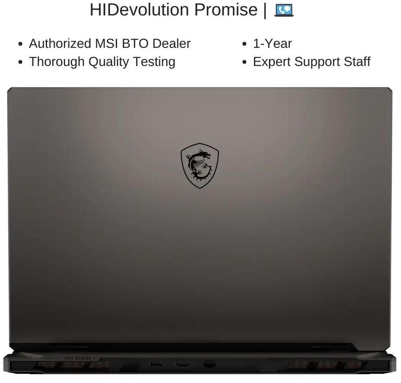 Alt view image 7 of 7 - [2025] HIDevolution MSI Vector A18 HX A9WIG 18" QHD+ 240Hz, 2.5 GHz Ryzen 9 9955HX, RTX 5080, 96 GB DDR5 RAM, 2 TB PCIe SSD, Windows 11 Pro