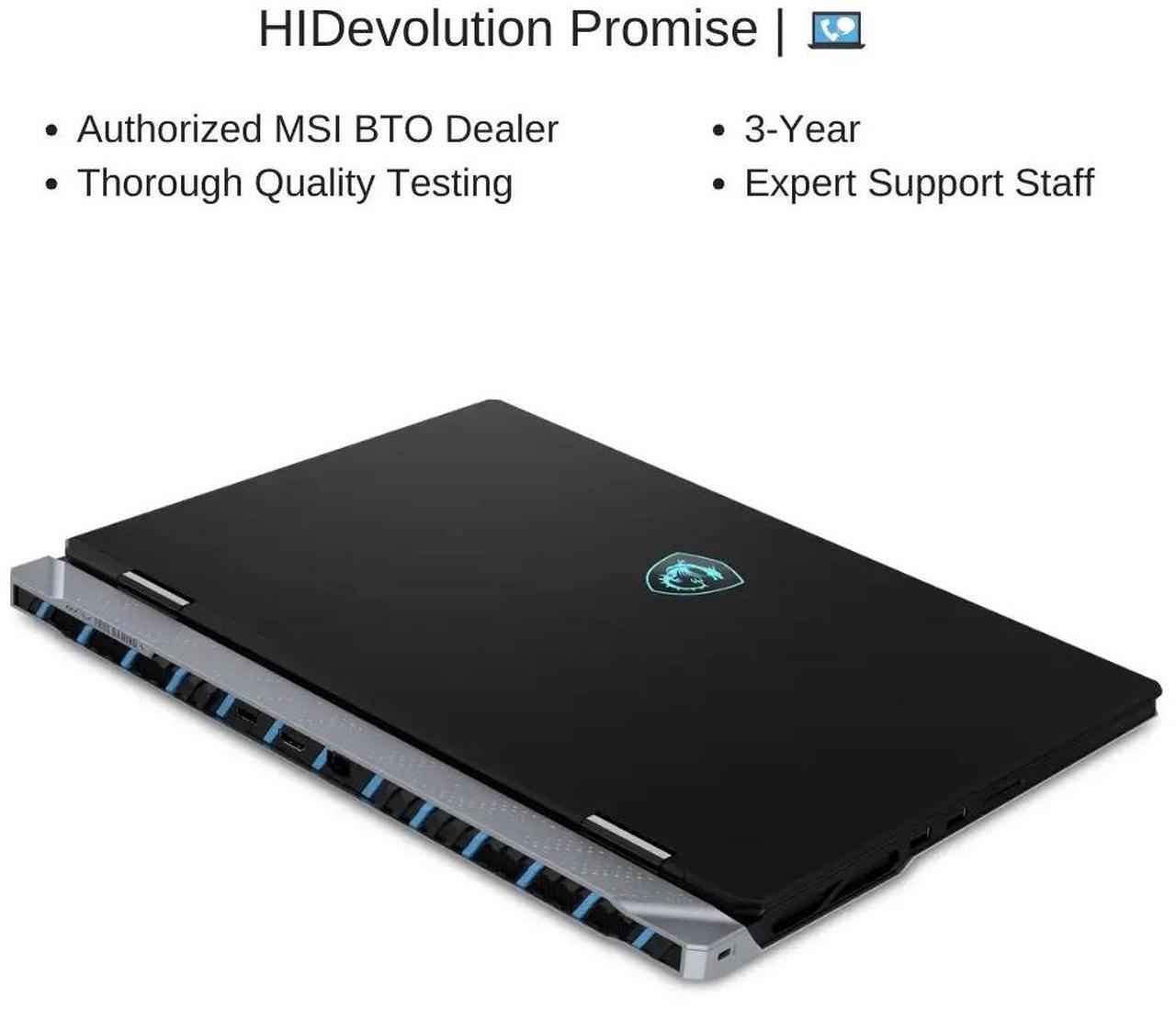 Alt view image 7 of 7 - [2025] HIDevolution MSI Titan 18 HX AI A2XWJG 18" UHD+ 120Hz Mini LED, 2.1 GHz Ultra 9-285HX , RTX 5090, 128 GB DDR5 RAM, 16 TB PCIe SSD, Windows 11 Pro