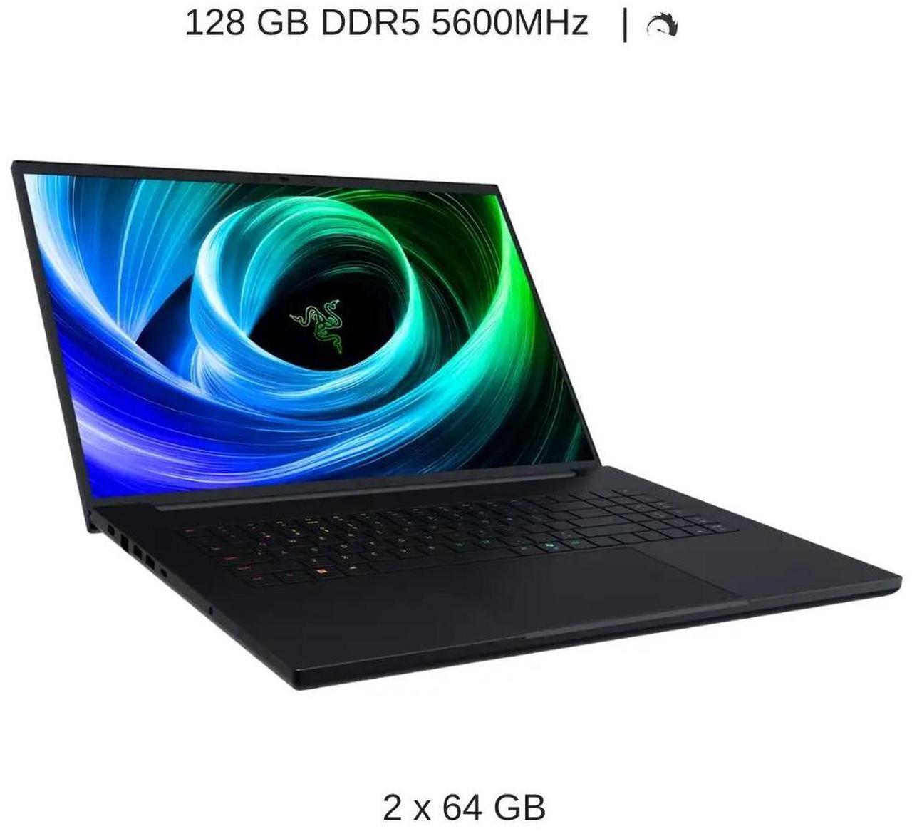 Alt view image 3 of 7 - Razer Blade 18 [2025] Black, 18" Dual UHD+ 240Hz / FHD+ 440Hz, 2.1 GHz Ultra 9-275HX , RTX 5090, 128 GB DDR5 RAM, 4 TB PCIe SSD, Windows 11 Pro