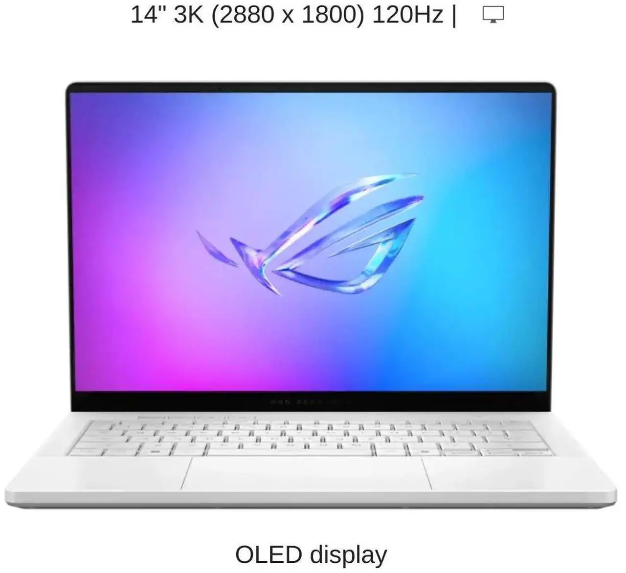 Alt view image 6 of 7 - [2025] HIDevolution ASUS ROG Zephyrus G14 GA403UM [White] 14" 3K 120Hz OLED, 4.0 GHz Ryzen 9 270, RTX 5060, 16GB LPDDR5X RAM, 1 TB PCIe SSD, Windows 11 Home