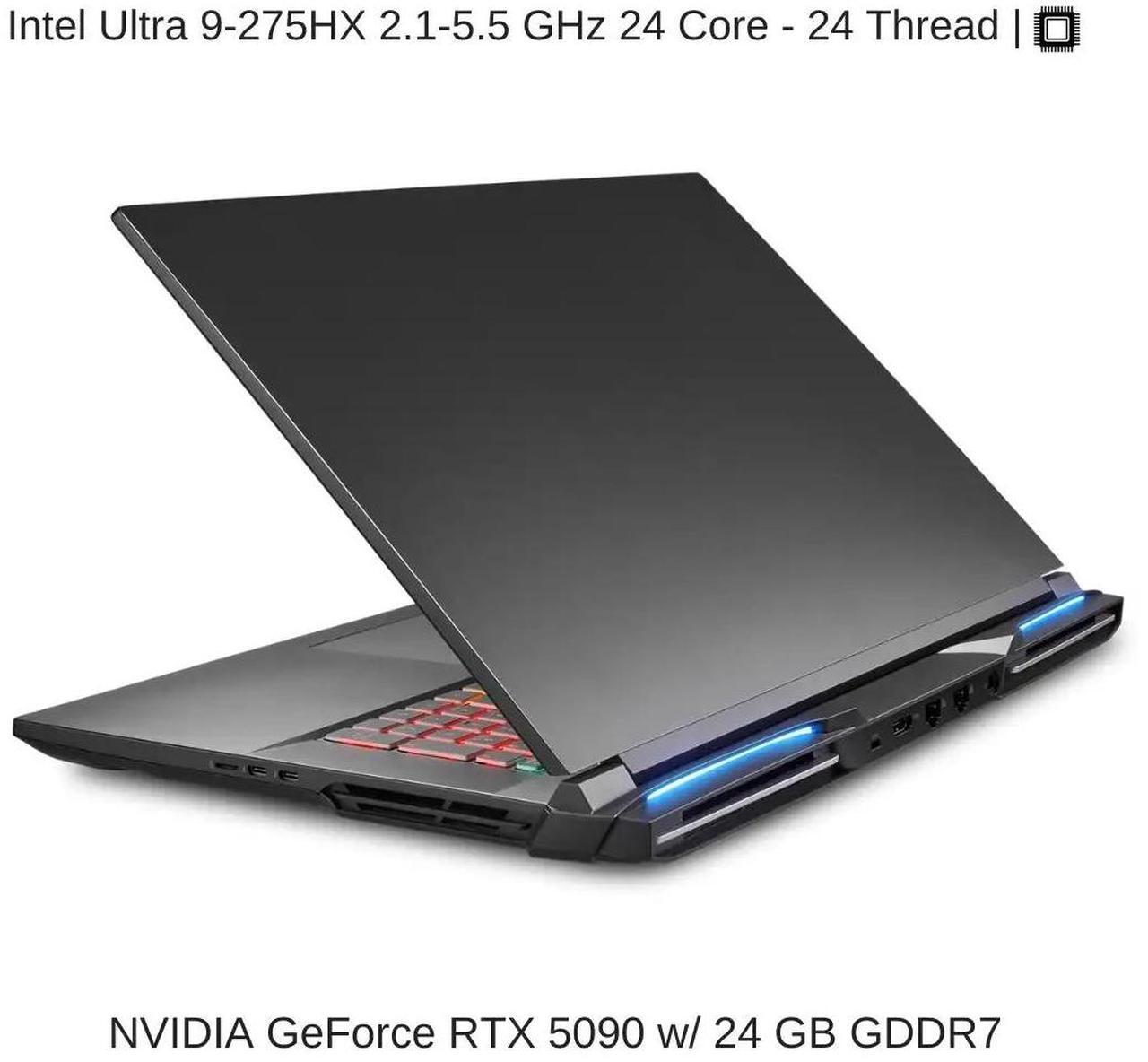Alt view image 3 of 7 - [2025] HIDevolution EVOC High Performance Systems X5801D (X580WNT-G) 18" UHD+ 200Hz, 2.1 GHz Ultra 9-275HX, RTX 5090, 256 GB DDR5 RAM, 32 TB PCIe SSD, Windows 11 Pro