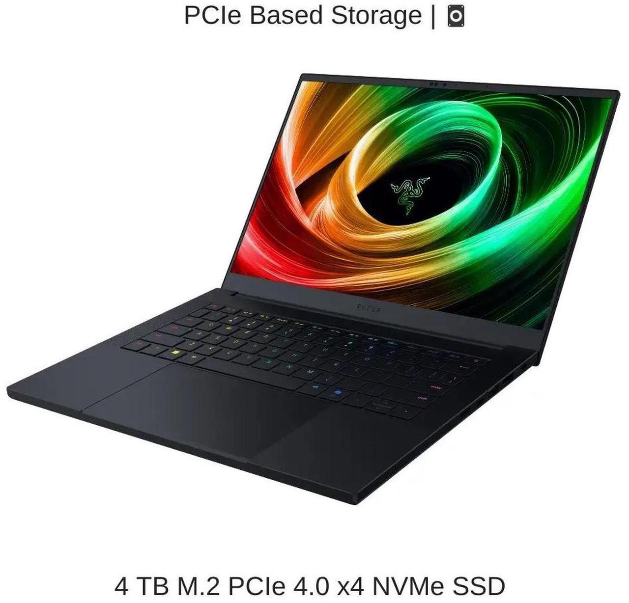 Alt view image 4 of 6 - Razer Blade 14 [2025] Black, 14" QHD+ 120Hz OLED, 2.0 GHz Ryzen AI 9 365, RTX 5070, 64 GB LPDDR5X RAM, 4 TB PCIe SSD, Windows 11 Pro