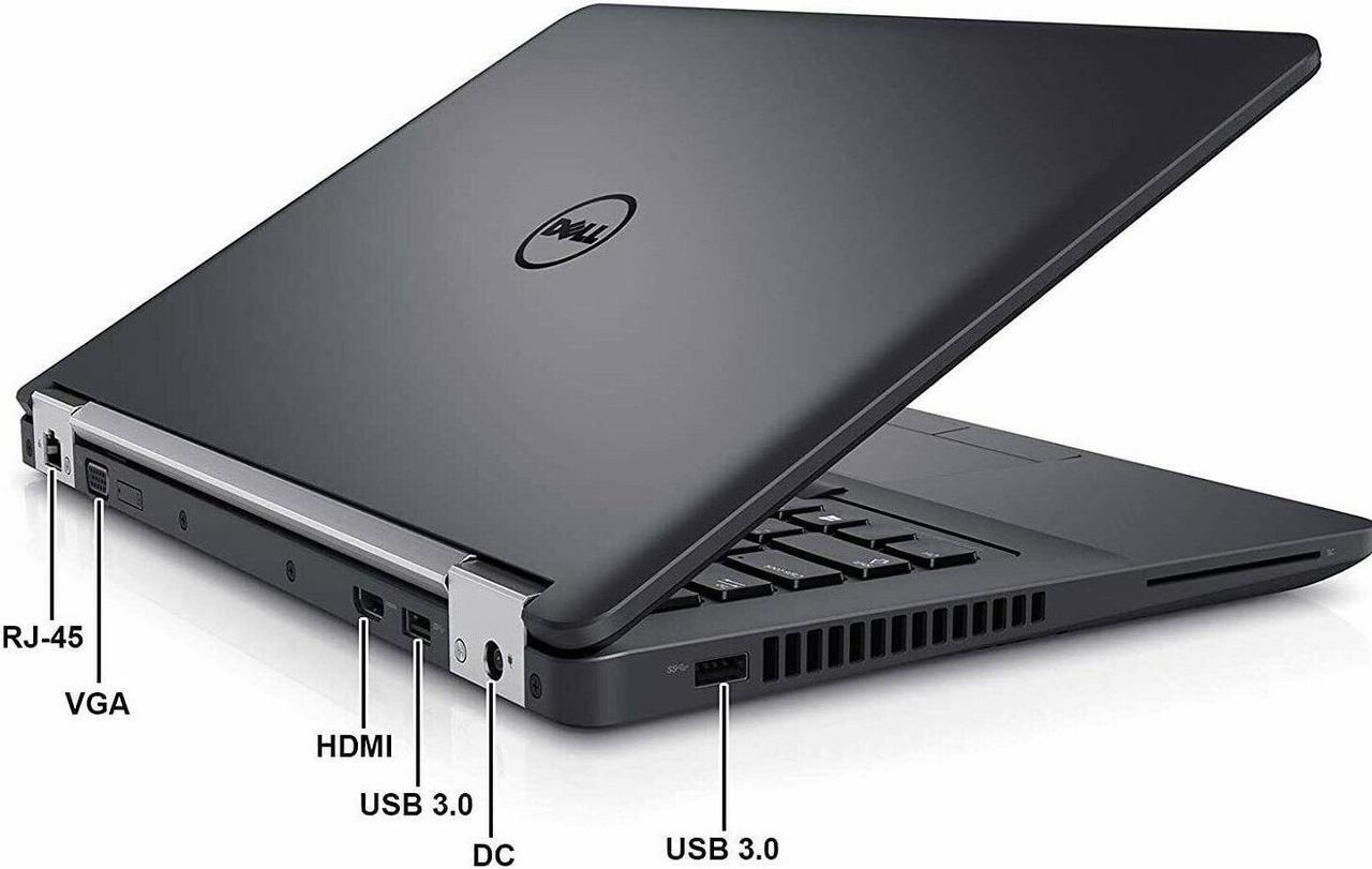 Alt view image 6 of 7 - Dell Latitude E5470 Business Laptop, 14.6" HD (1366 x 768) Non-Touch, Intel 6th Gen Core i5-6300U, 8GB RAM, 256GB SSD, Windows 10 Pro