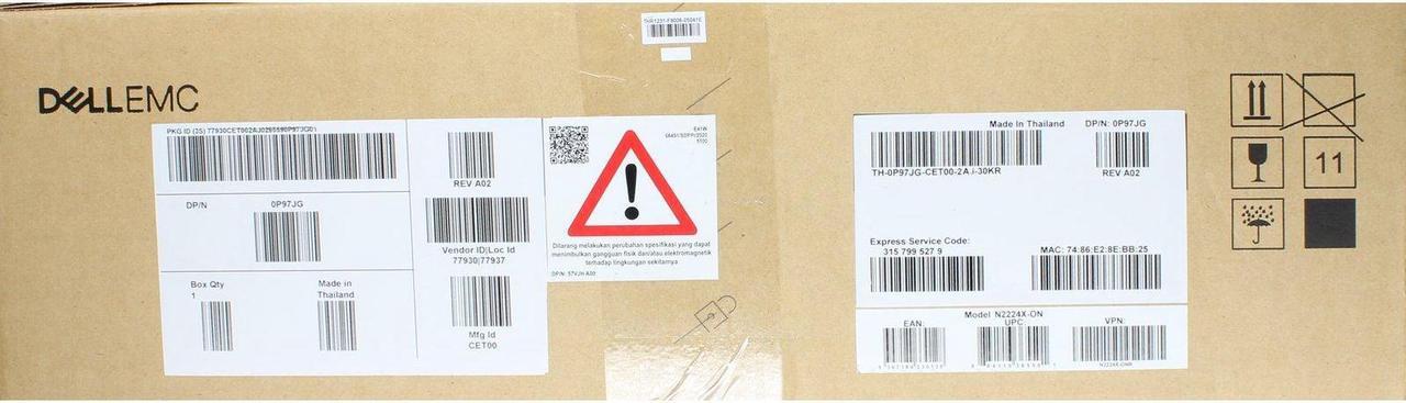 Alt view image 2 of 5 - Dell Networking N2224X-ON 24P 2.5GbE 4P SFP28 IO-PSU Switch (Kit)