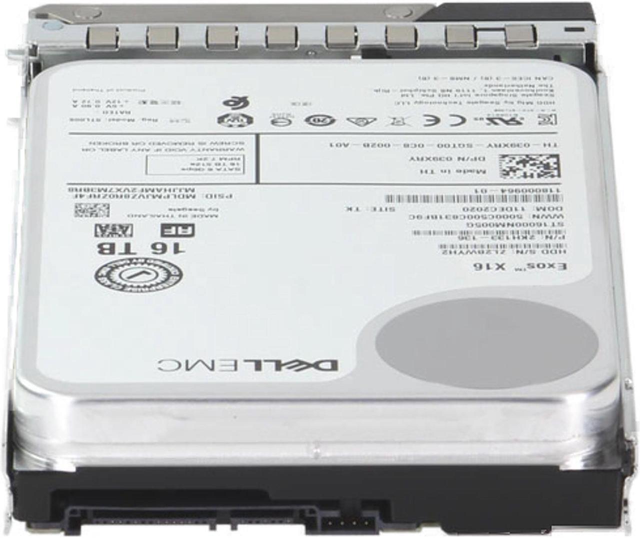 Alt view image 4 of 5 - Dell 16TB 7.2K 6Gbps SATA 3.5 HDD 512e (39XRY)