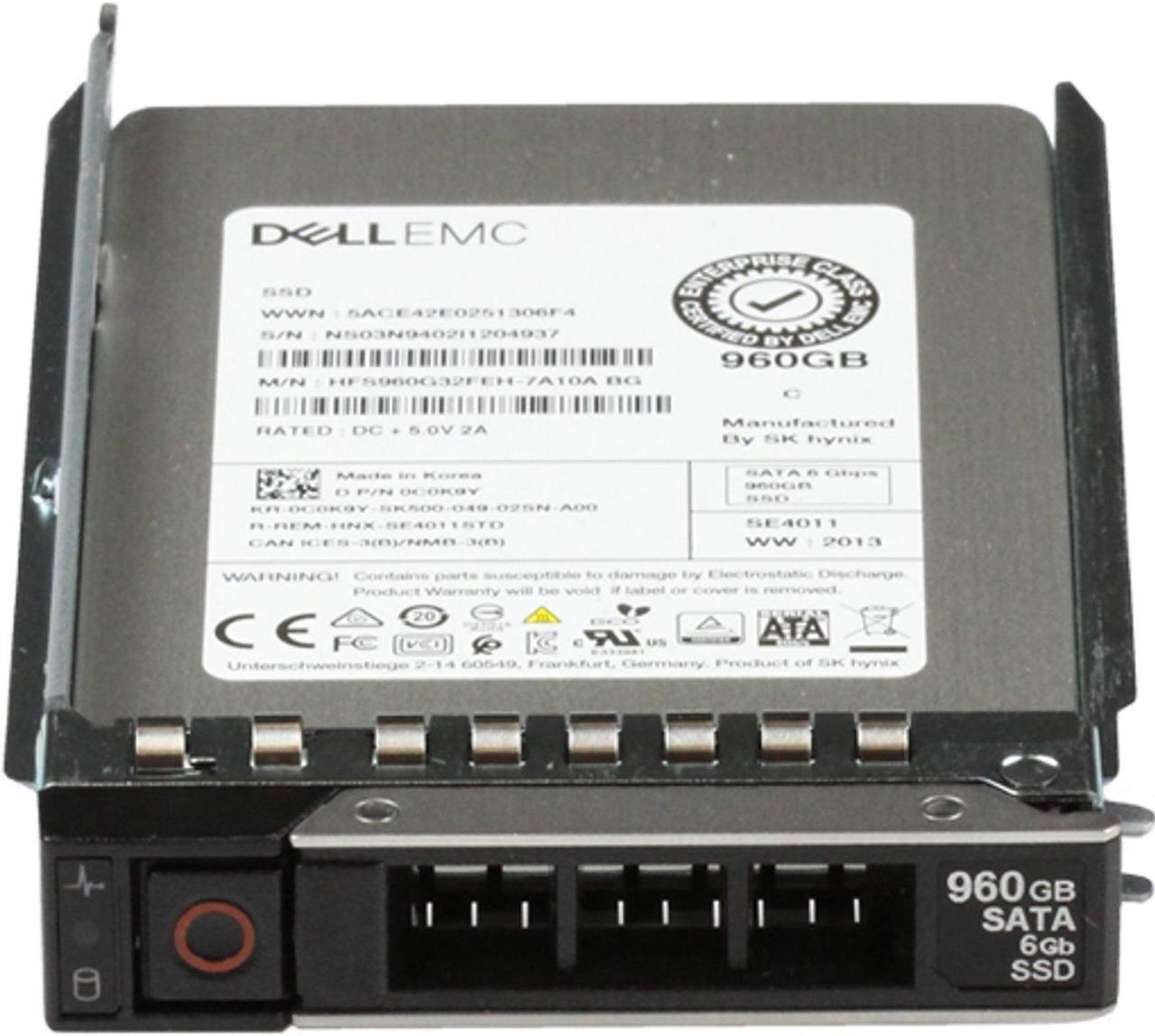 Alt view image 2 of 5 - Dell 960GB 6Gbps SATA RI TLC 2.5 SSD SE4011 (C0K9Y)