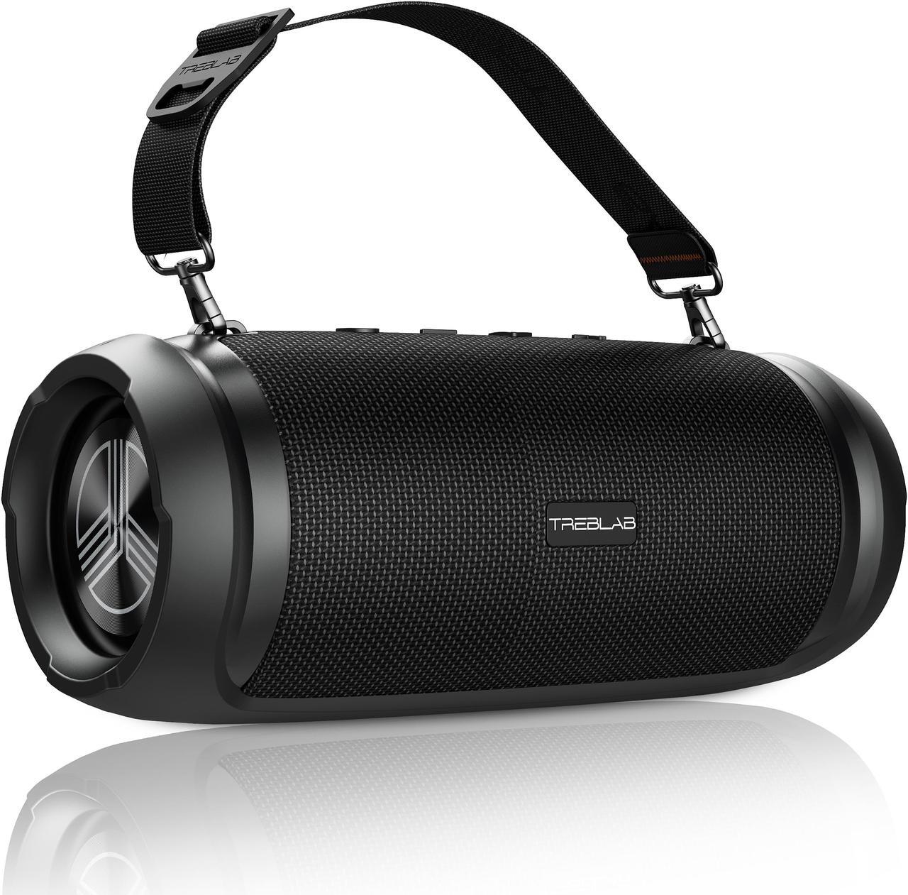 Main image of TREBLAB HD-Max - Big Loud Bluetooth Speaker - 50W, 20H Battery, Powerbank, TWS, IPX6 Waterproof | Loud Portable Speaker with Deep Bass | Wireless Outdoor Speakers w/Type-C Connector & Carrying Strap