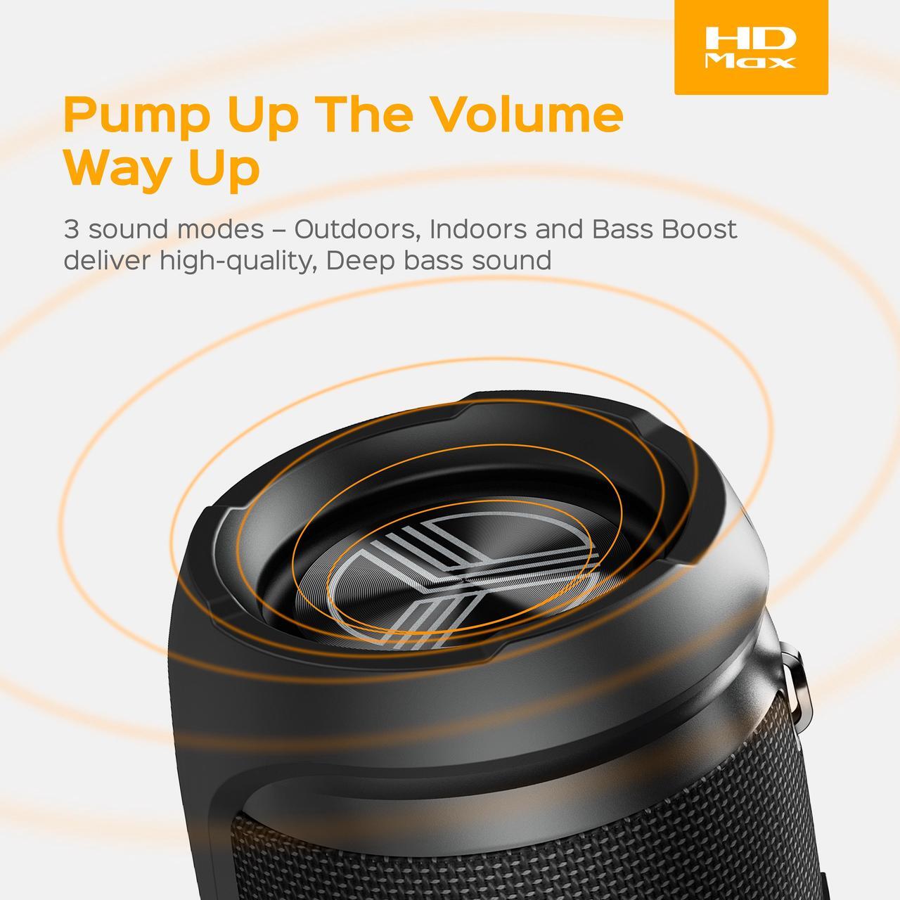 Alt view image 3 of 6 - TREBLAB HD-Max - Big Loud Bluetooth Speaker - 50W, 20H Battery, Powerbank, TWS, IPX6 Waterproof | Loud Portable Speaker with Deep Bass | Wireless Outdoor Speakers w/Type-C Connector & Carrying Strap