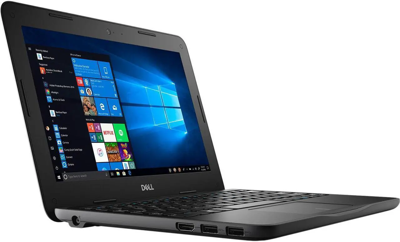 Alt view image 2 of 7 - Dell Latitude 3190 11.6" Intel Pentium N5000 128GB SSD 8GB RAM Windows 10 B