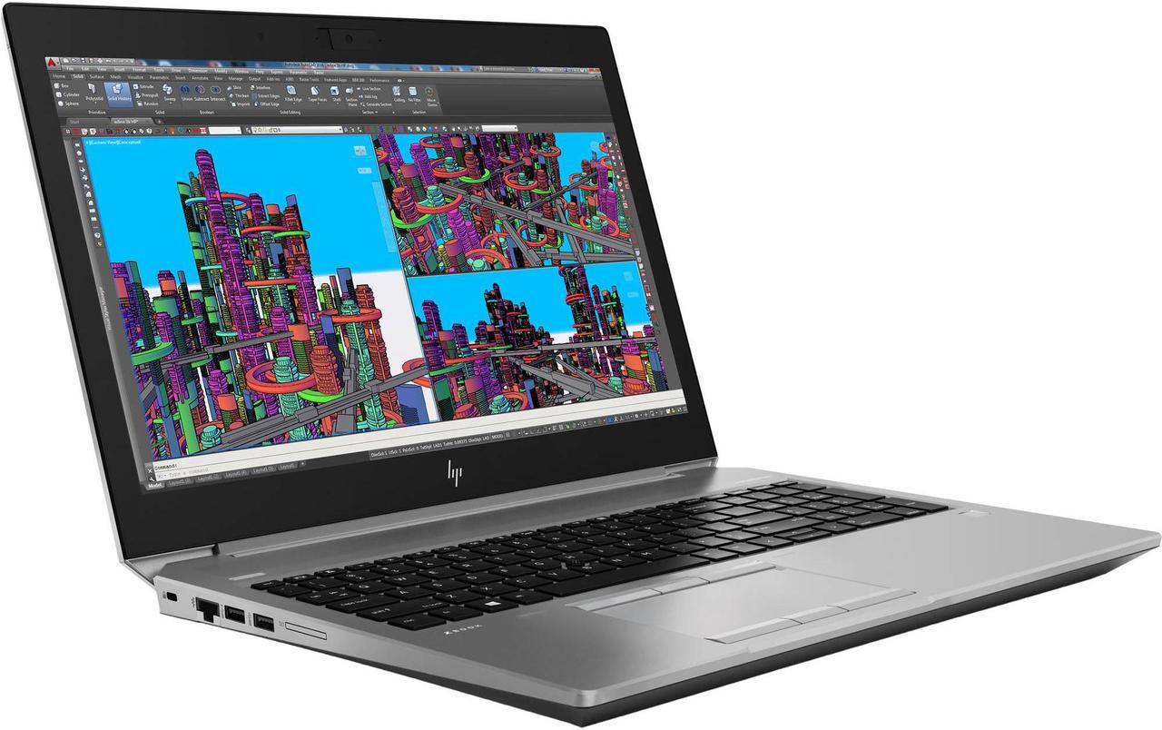 Alt view image 2 of 7 - HP ZBook 15 G6 15.6 i7-9850H 512GB 16GB RTX 3000 6GB Gaming Workstation Laptop