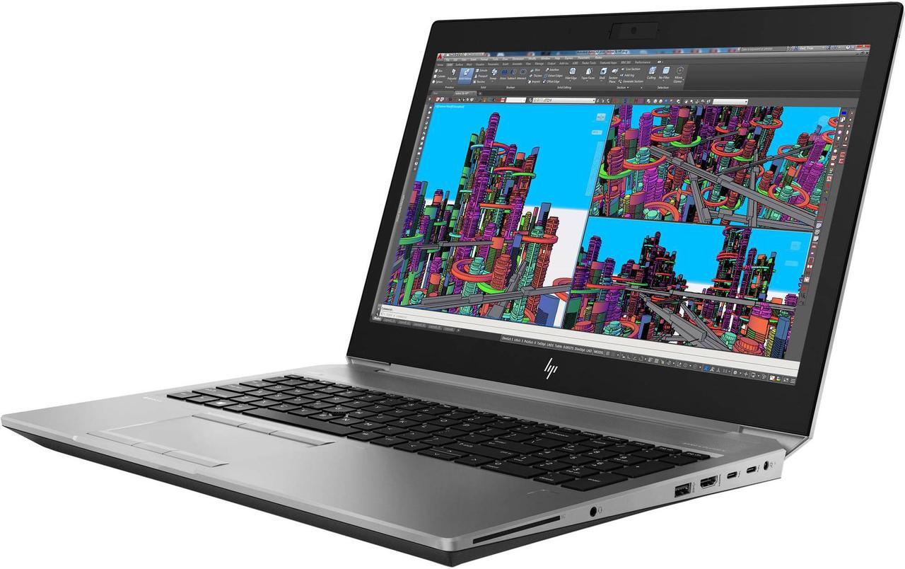 Alt view image 3 of 7 - HP ZBook 15 G6 15.6 i7-9850H 512GB 16GB RTX 3000 6GB Gaming Workstation Laptop