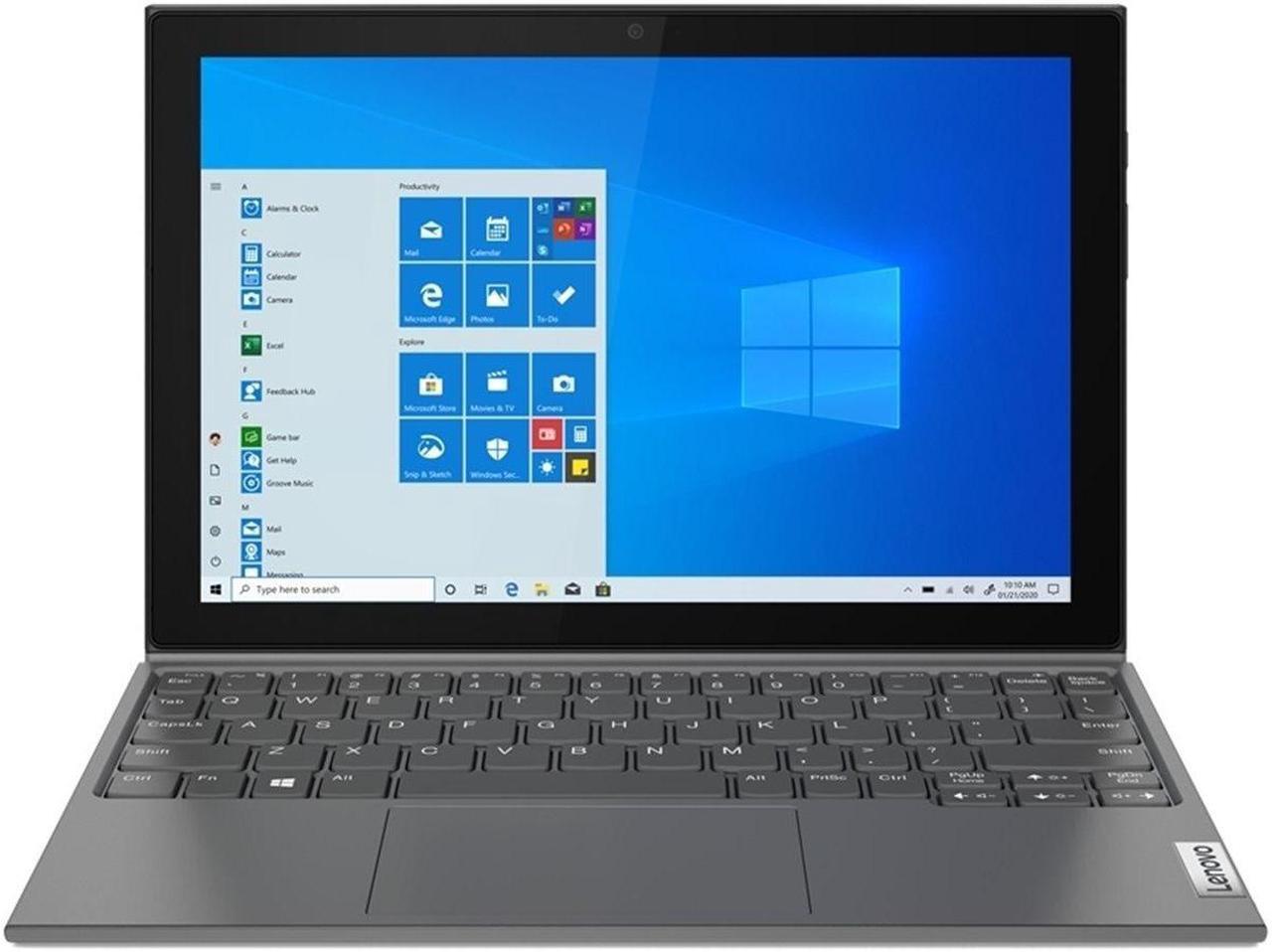 Alt view image 10 of 20 - Lenovo IdeaPad Duet 3 10IGL5 Intel Celeron N4020 4GB Memory 64 GB eMMC Intel UHD Graphics 600 10.3" Touchscreen 1920 x 1200 Detachable 2-in-1 Laptop Windows 10 Pro 64-bit 82AT006HUS