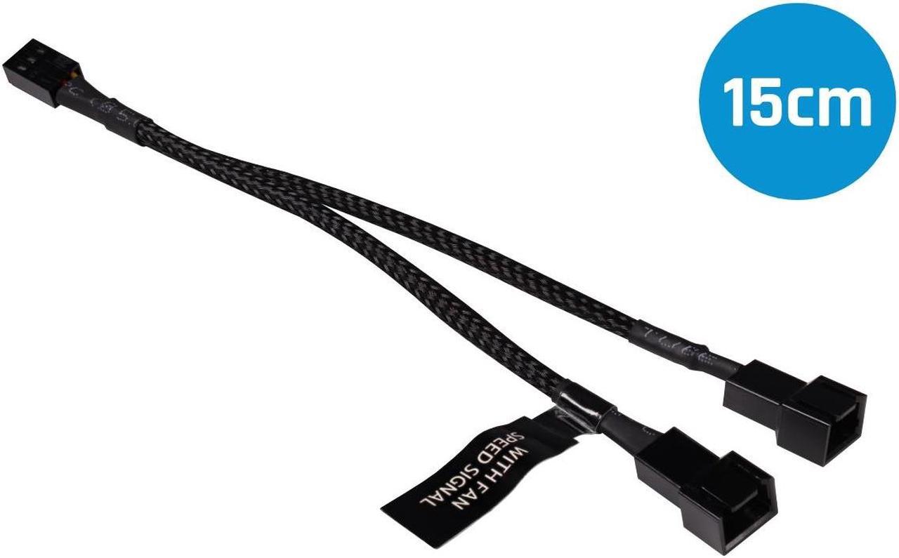 Alphacool Y-Splitter 3-Pin to 2x 3-Pin Cable - 15cm (18688)