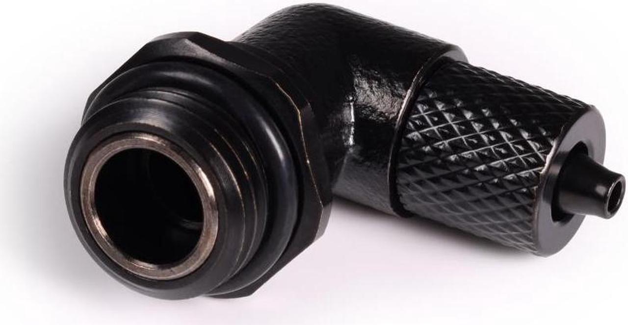 Alphacool ES 5/3mm Compression Fitting 90Â° Rotatable G1/4 - Deep Black (17648)