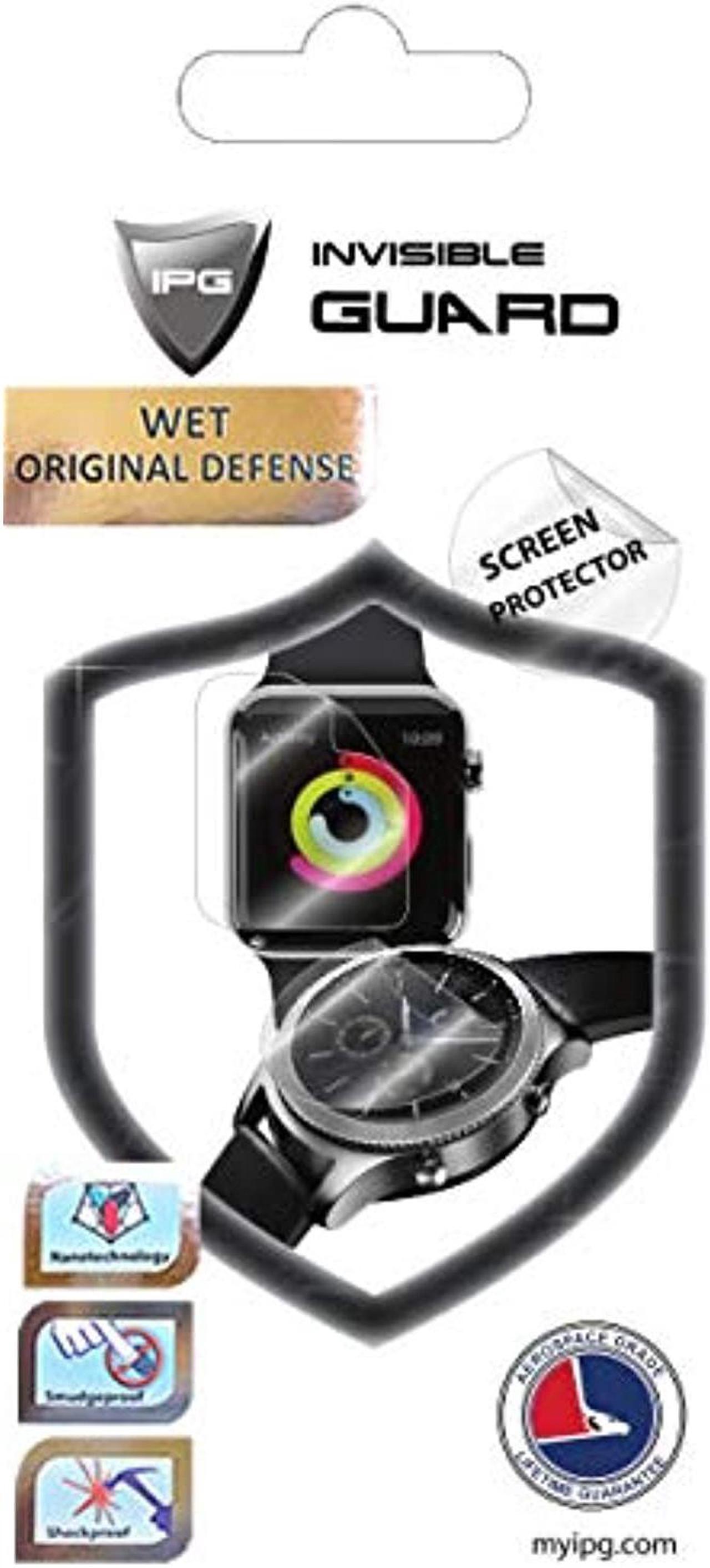 Alt view image 5 of 7 - IPG for Apple Watch Series 5 (44 MM) Screen Protector (2 Units) Invisible Ultra HD Clear Film Anti Scratch Skin Guard - Smooth/Self-Healing/Bubble -Free