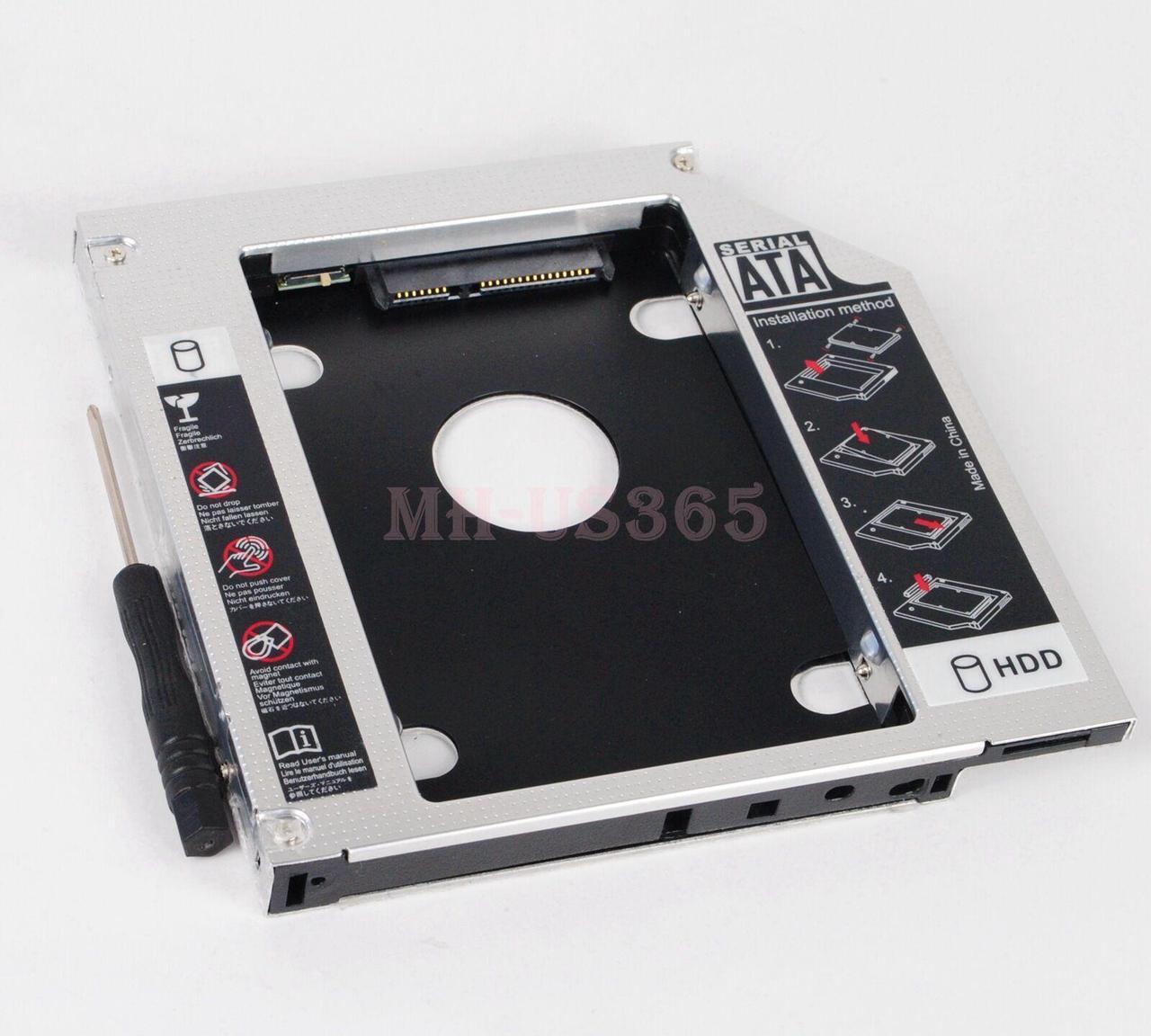 Main image of 2nd HDD SSD Caddy Tray For HP Pavilion DV3 DV4 DV5 DV6 DV7 DV8 Optical Drive DVD
