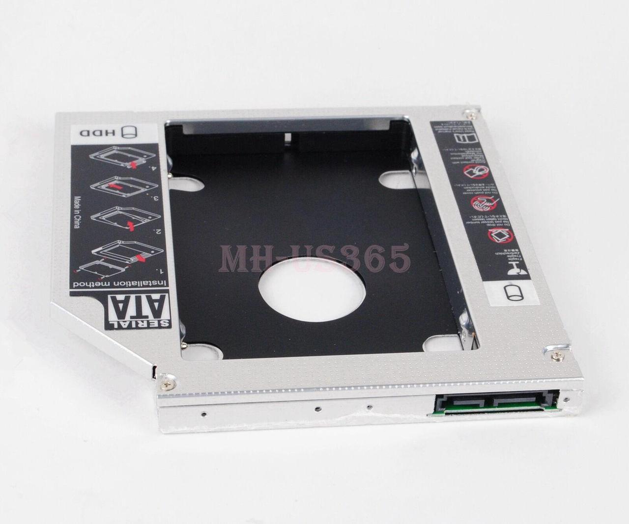 Alt view image 6 of 7 - 2nd HDD SSD Caddy Tray For HP Pavilion DV3 DV4 DV5 DV6 DV7 DV8 Optical Drive DVD