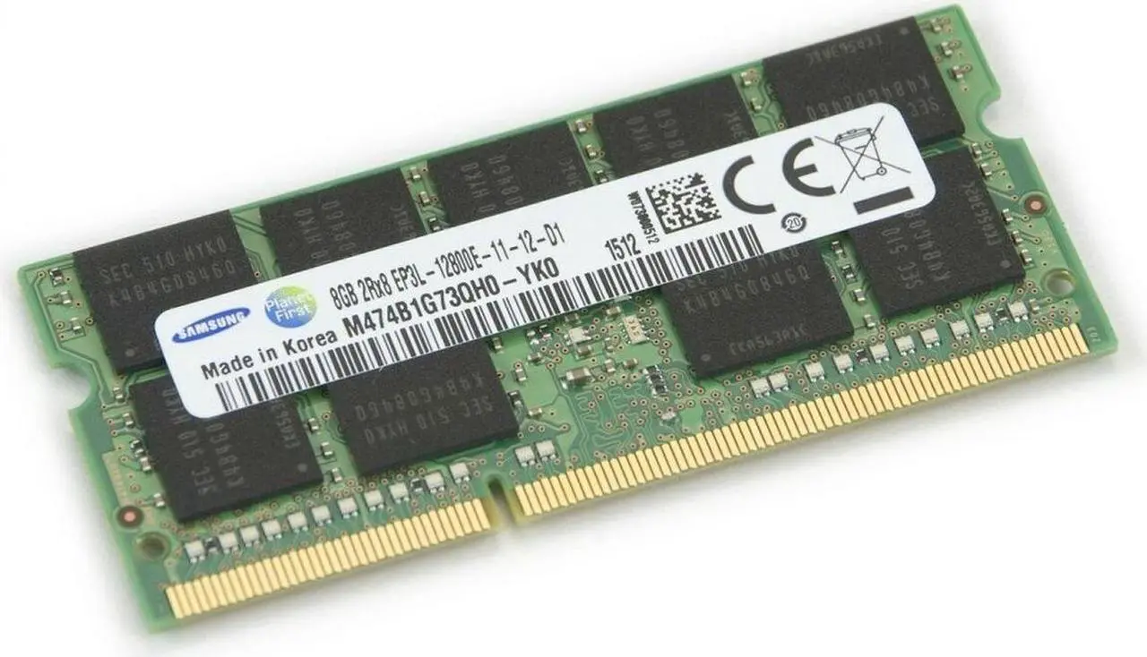 Alt view image 2 of 3 - Supermicro Certified MEM-DR380L-SL02-ES16 Samsung 8GB DDR3-1600 2Rx8 1.35V SO-DIMM Memory
