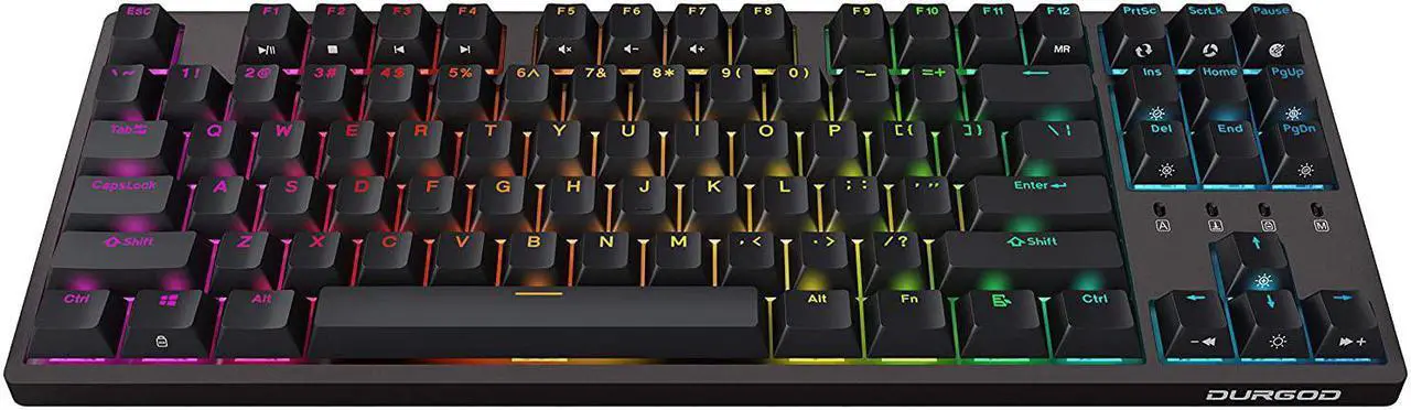 Alt view image 10 of 20 - Durgod Taurus K320 TKL Mechanical Gaming Keyboard - 87 Keys - Double Shot PBT - NKRO - USB Type C (Cherry Brown, Space Grey)