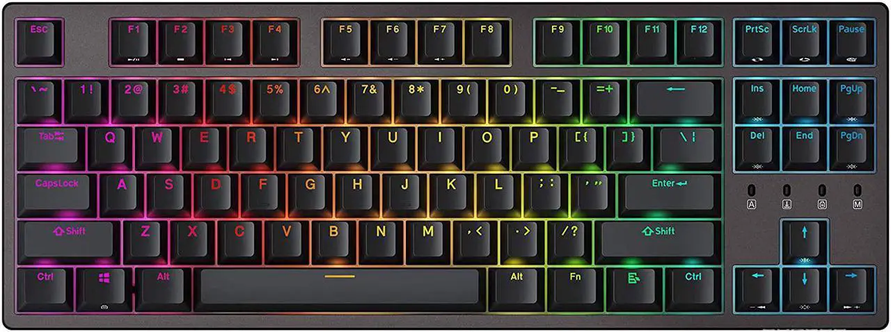 Alt view image 9 of 20 - Durgod Taurus K320 TKL Mechanical Gaming Keyboard - 87 Keys - Double Shot PBT - NKRO - USB Type C (Cherry Brown, Space Grey)