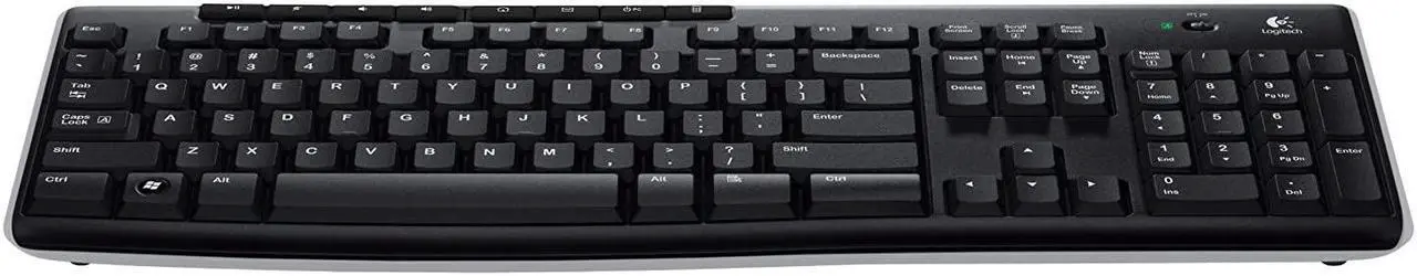 Alt view image 13 of 20 - Logitech K270 Wireless Keyboard K270 Black Logitech Unifying protocol (2.4 GHz) Wireless range: >33 ft (10m) wireless range Ergonomic Keyboard