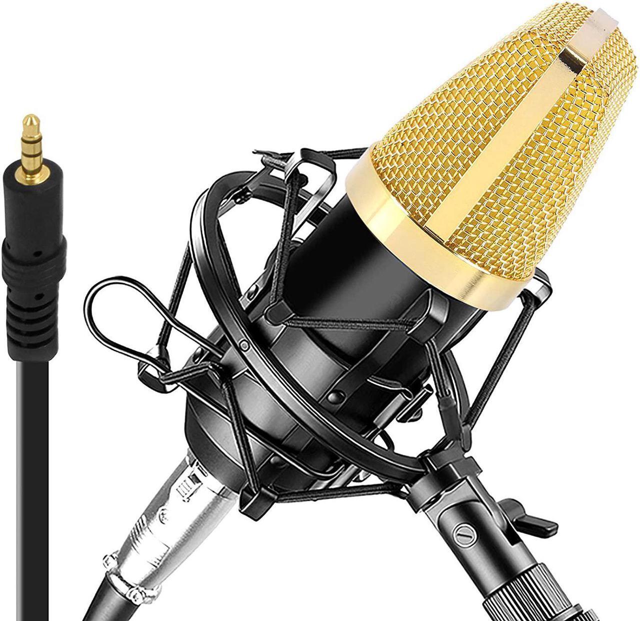 Main image of Condenser Microphone Bundle, 3.5 Mm Recording Microphone, Shock Mount Plug And Play,Computer Microphone, Podcast, Recording, Studio Vocal, Youtube - Pyle Pdmic71
