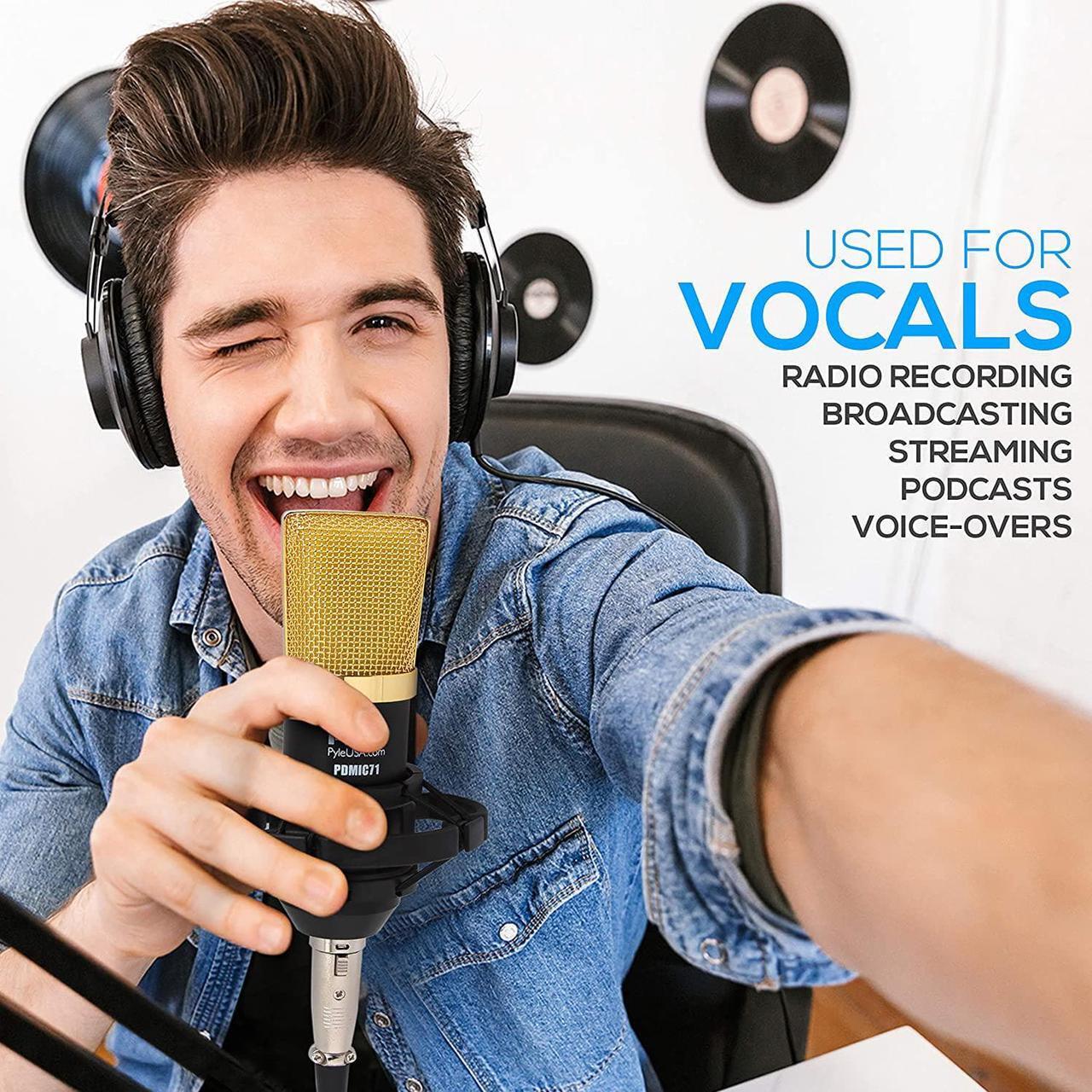 Alt view image 6 of 7 - Condenser Microphone Bundle, 3.5 Mm Recording Microphone, Shock Mount Plug And Play,Computer Microphone, Podcast, Recording, Studio Vocal, Youtube - Pyle Pdmic71