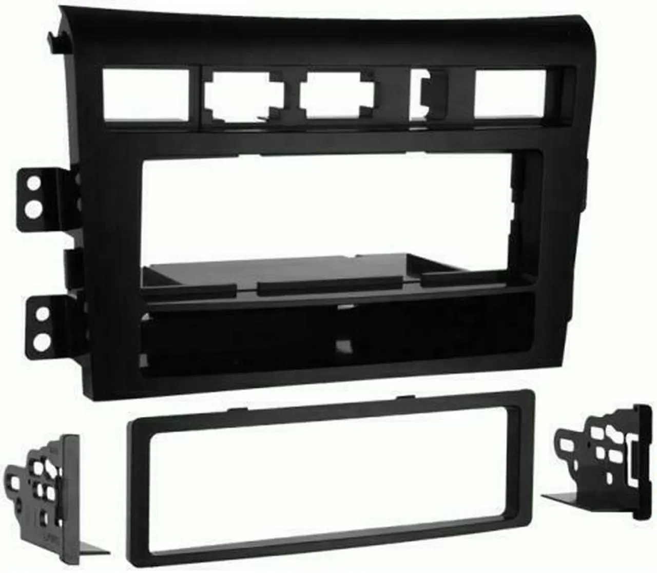 Alt view image 3 of 3 - Metra 99-7331 Single DIN Installation Kit for 2007 Kia Amanti Vehicles (Black)