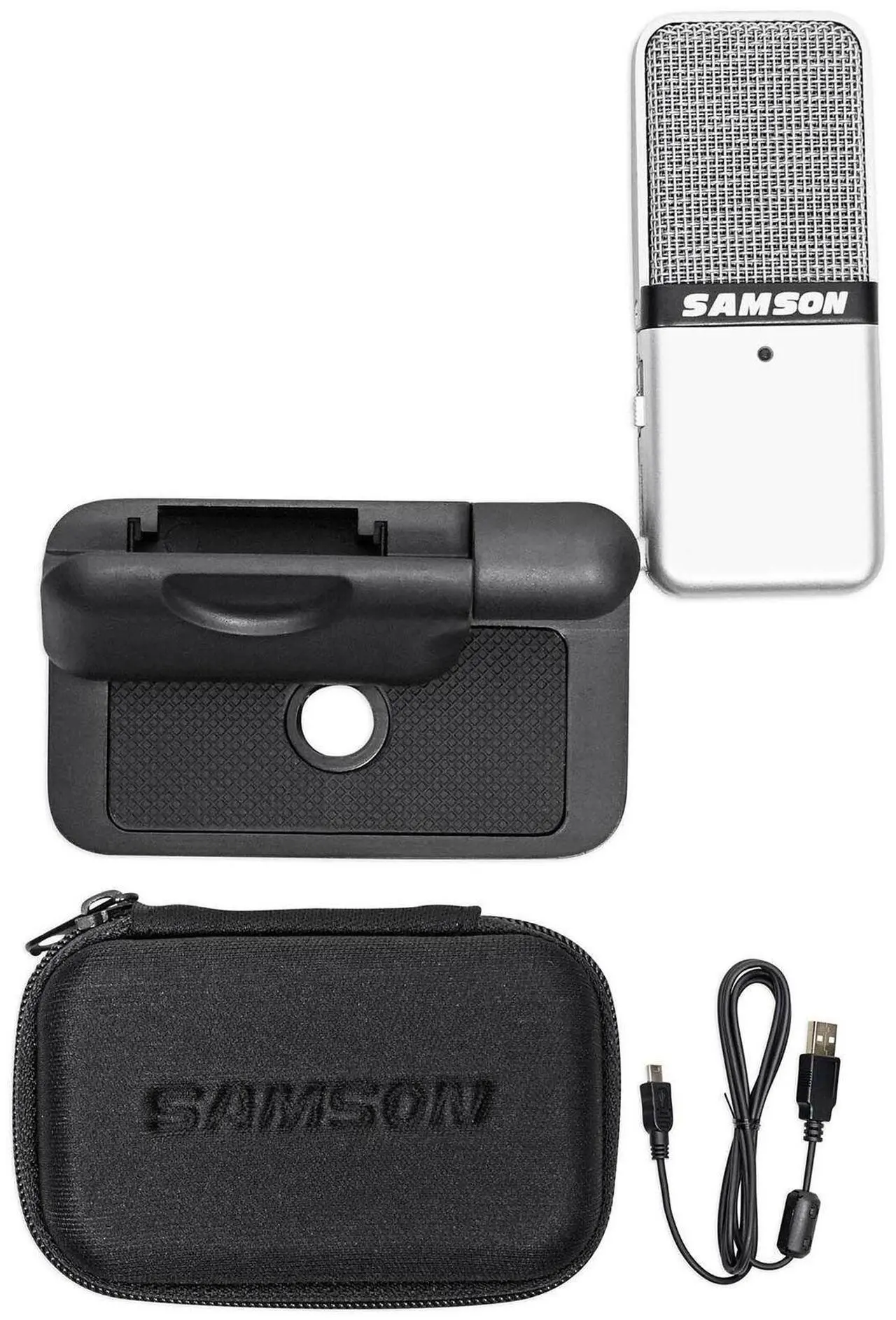 Alt view image 14 of 20 - Samson Go Mic USB Microphone for Mac and PC Computers (Silver)