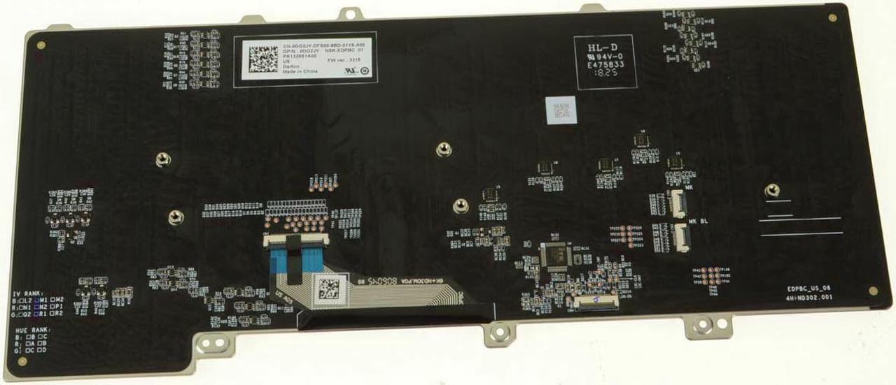 Alt view image 7 of 9 - New OEM Alienware 15 R4 RGB Backlit Laptop Keyboard Assembly RGB DG2JY
