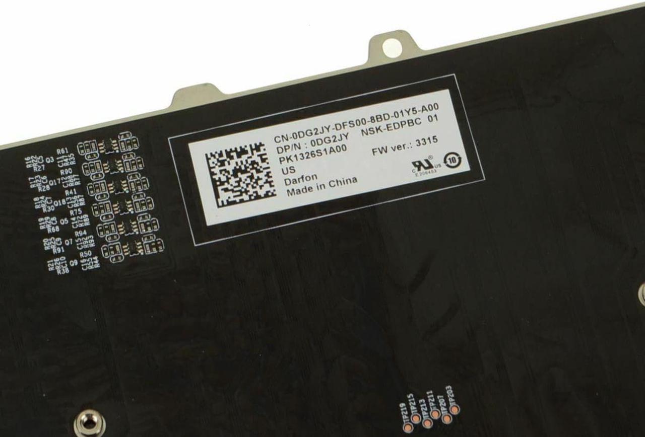 Alt view image 8 of 9 - New OEM Alienware 15 R4 RGB Backlit Laptop Keyboard Assembly RGB DG2JY