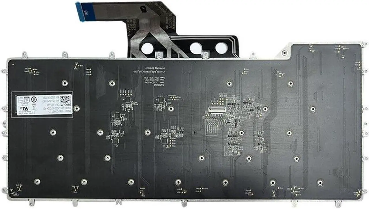 Alt view image 3 of 5 - replacement keyboard for Dell Alienware White color  Backlit 202US   M15 R2 R3 R4 0Y00RH