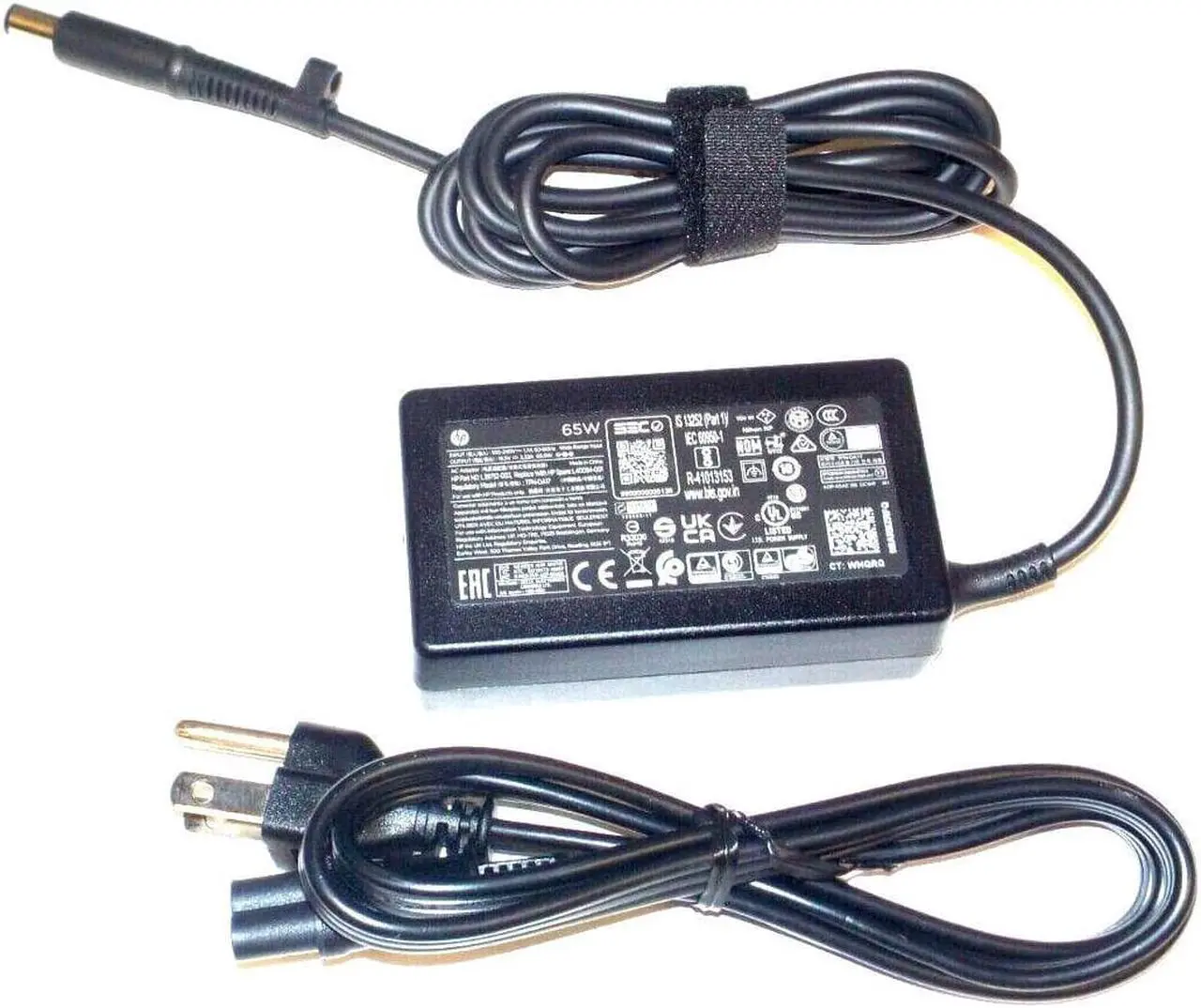 Alt view image 3 of 4 - NEW OEM HP 65W AC Power Supply Adapter Charger L39752-002 L40094-001 TPN-DA17
