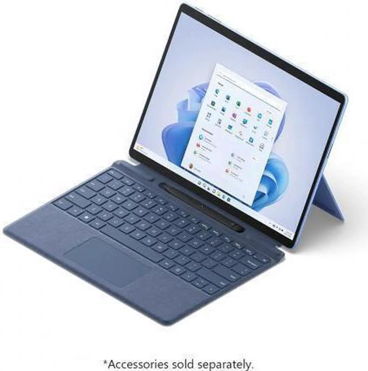Alt view image 8 of 20 - Microsoft Surface Pro 9 - Intel Core i5-1235U - 8GB RAM - 256GB SSD - 13" 120Hz Touchscreen - Windows 11 Home - Intel Evo Platform - QEZ-00035 - Sapphire