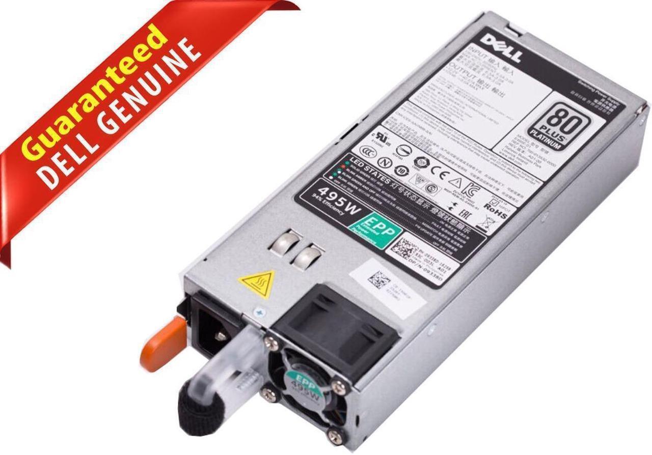 Main image of Dell 495W 80Plus Platinum Power Supply For PowerEdge T320 D495E-S0 N24MJ 3GHW3