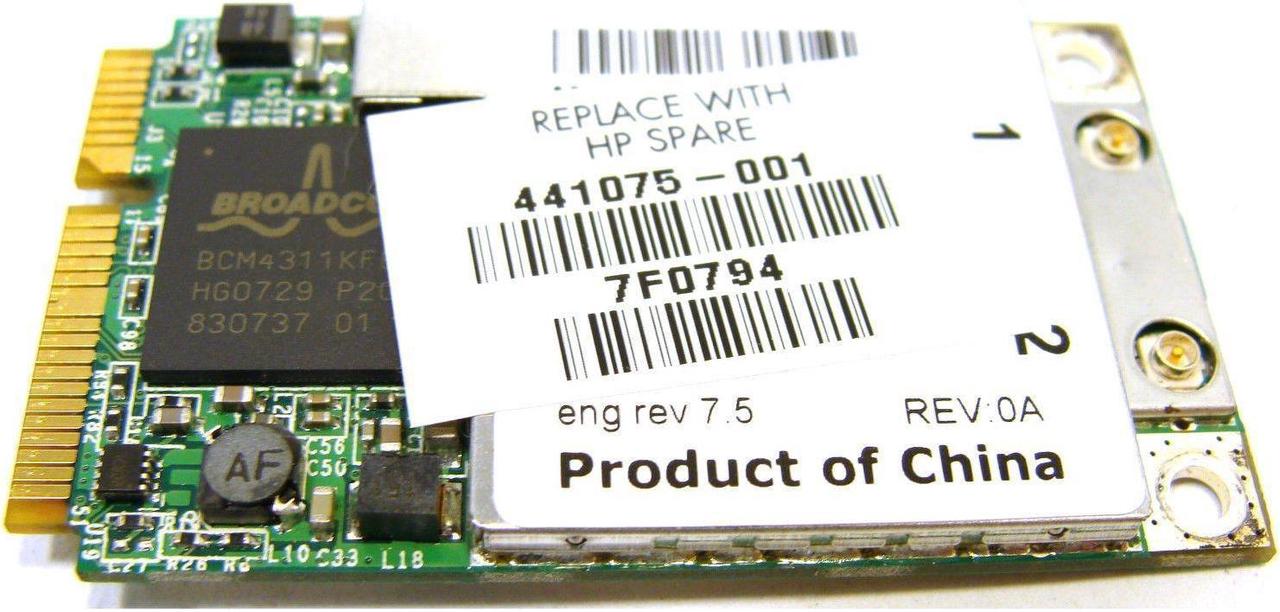 Main image of Wireless WiFi Card (441075-001) for HP Pavilion DV6000 (OEM Replacement Part)