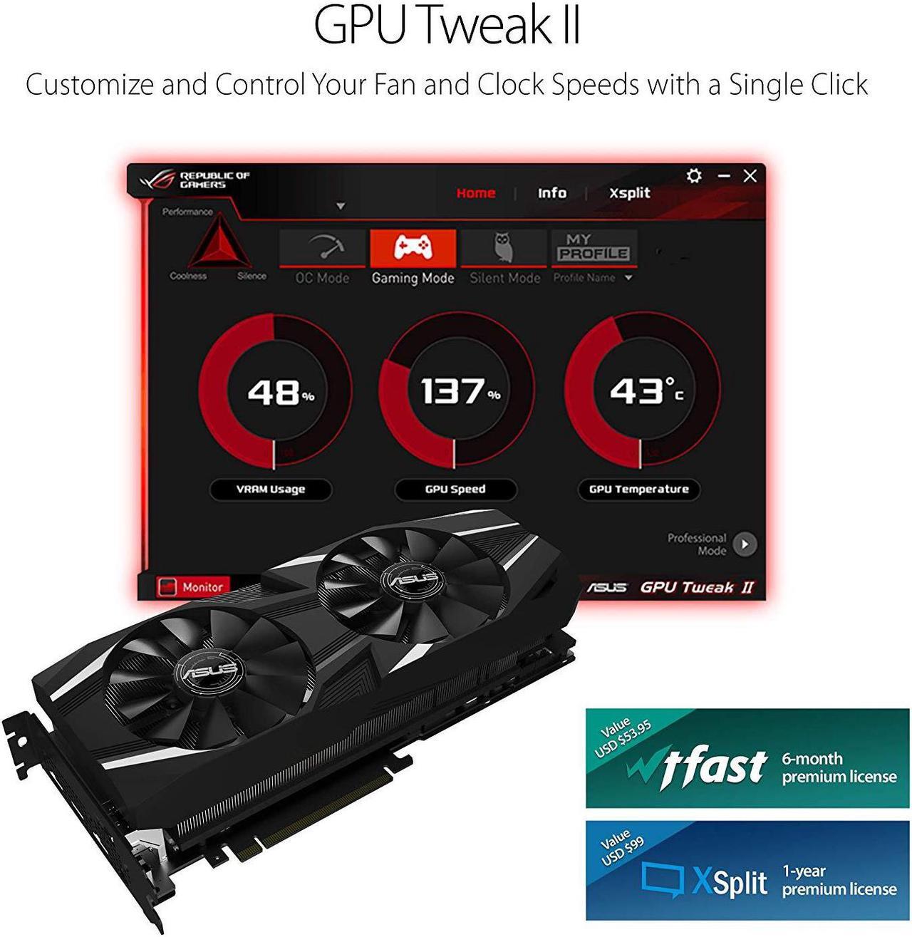 Alt view image 3 of 4 - ASUS GeForce RTX 2080Ti 11GB Dual GDDR6 DUAL-RTX2080TI-11G Video Graphics Card GPU