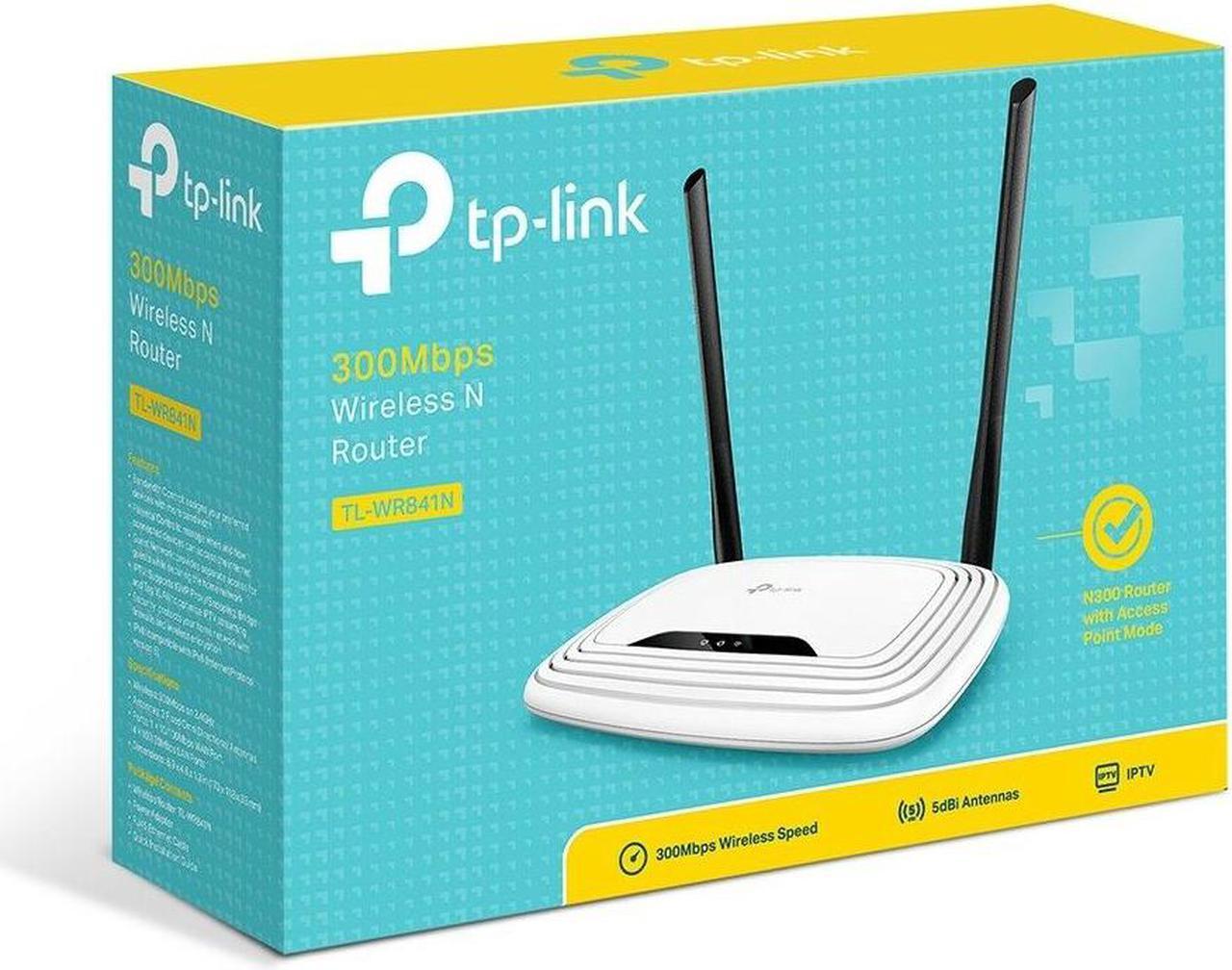 Alt view image 4 of 4 - TP-Link TL-WR841N 2.4GHz N300 300Mbps Wireless WiFi Router / AP / Range Extender