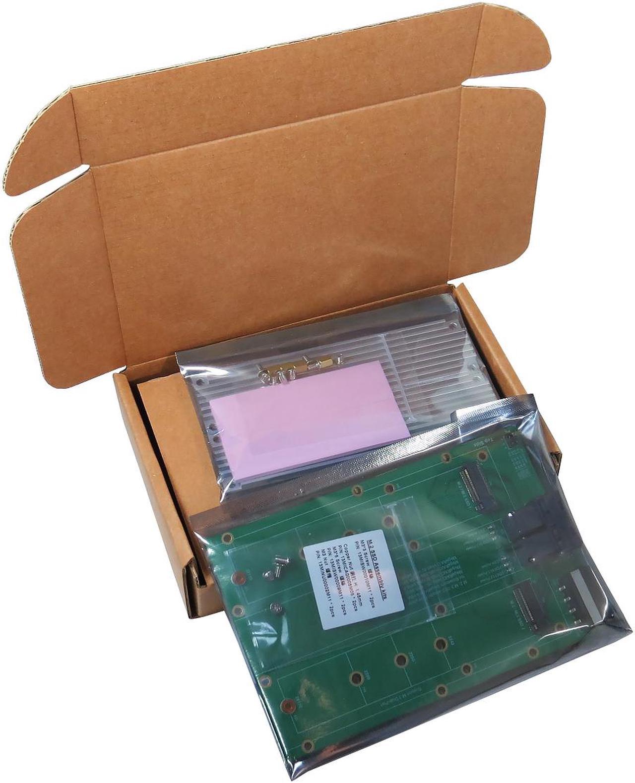 Alt view image 6 of 6 - Mini SAS HD 8x to M.2 NVMe SSD for Broadcom Tri-Mode MegaRaid 9460-8i