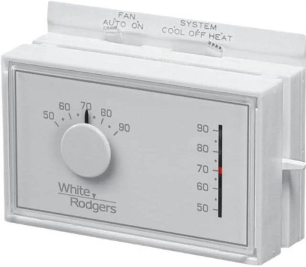 Alt view image 4 of 6 - WHITE-RODGERS 1F56N-444 Standard Mechanical Thermostats, 1 H, 1 C, Hardwired,