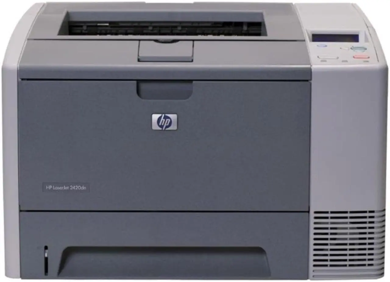 Alt view image 2 of 2 - HP Laserjet 2420dn Monochrome Laser Printer Q5957AR