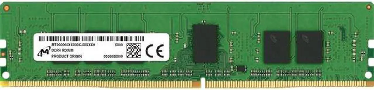 Main image of Micron 16GB DDR4 3200 (PC4-25600) 1Rx8 CL22 1.2V RDIMM Server Memory Module - MTA9ASF2G72PZ-3G2E1