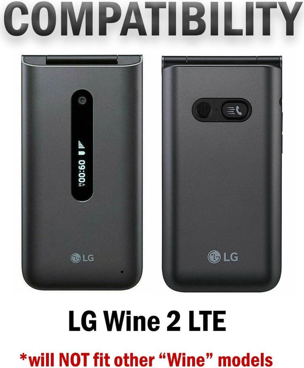Alt view image 7 of 7 - Camo Tree Real Woods Case and Belt Clip for LG Wine 2 LTE Flip Phone (LM-Y120)